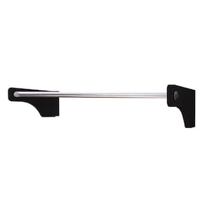 Cabideiro De Parede 80Cm Arara Camiseiro Calceiro Preto Laca