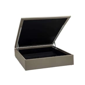 base para cama box casal physical ll com baú (39x138x188) bege