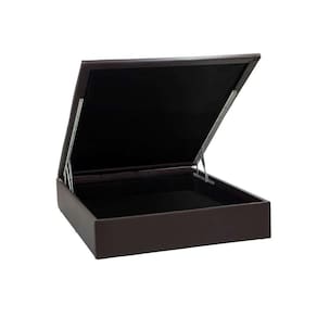 base para cama box casal physical ll com baú (39x138x188) marrom