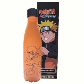 Garrafa Naruto Uzumaki Aldeia Da Folha Com Mosquetão Oficial