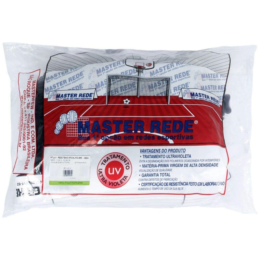 Rede de Tênis Master Simples Com 01 Faixa - Fio 2,5mm