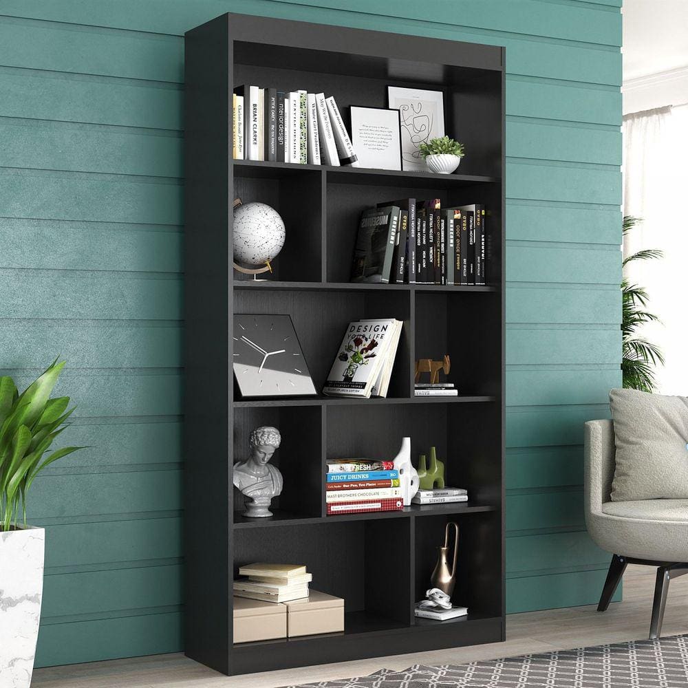 Estante para Livros 4 Prateleiras Home Office Espresso Móveis Onix TX/Onix TX