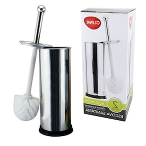 Escova Sanitária Aço Inox Limpador De Vaso Sanitário