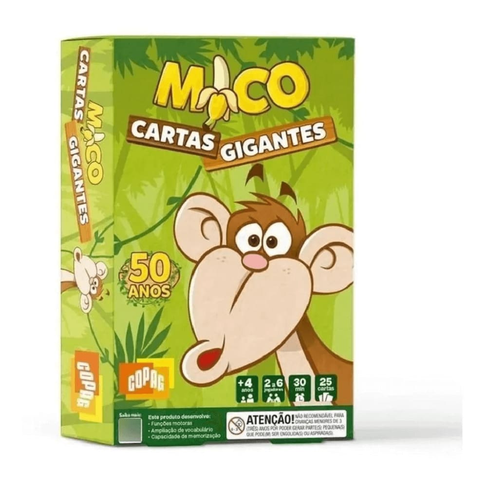 Jogo De Cartas Mico 2 em 1 Pais e filhos