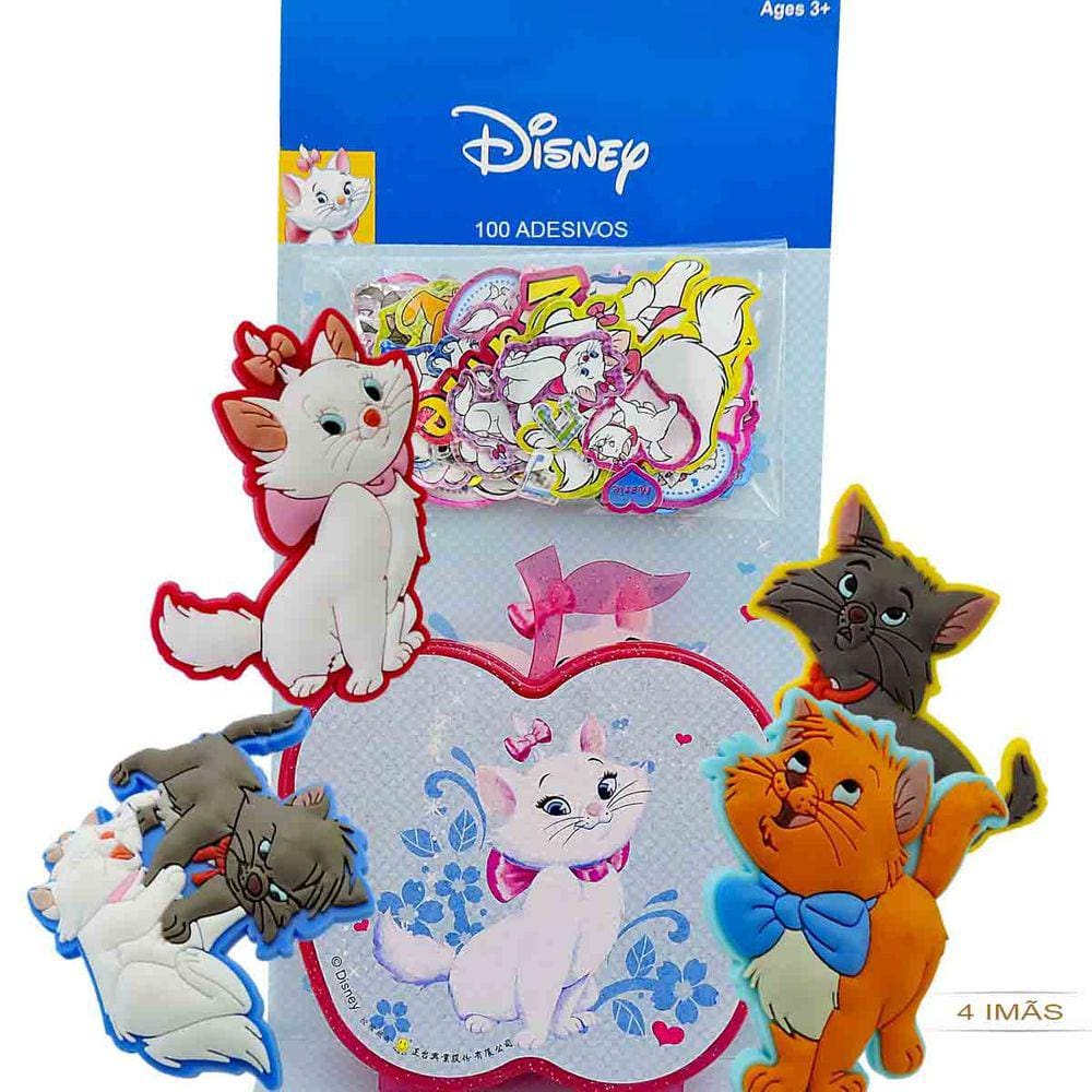 Pelucia basica45cm disney gatinha marie fun