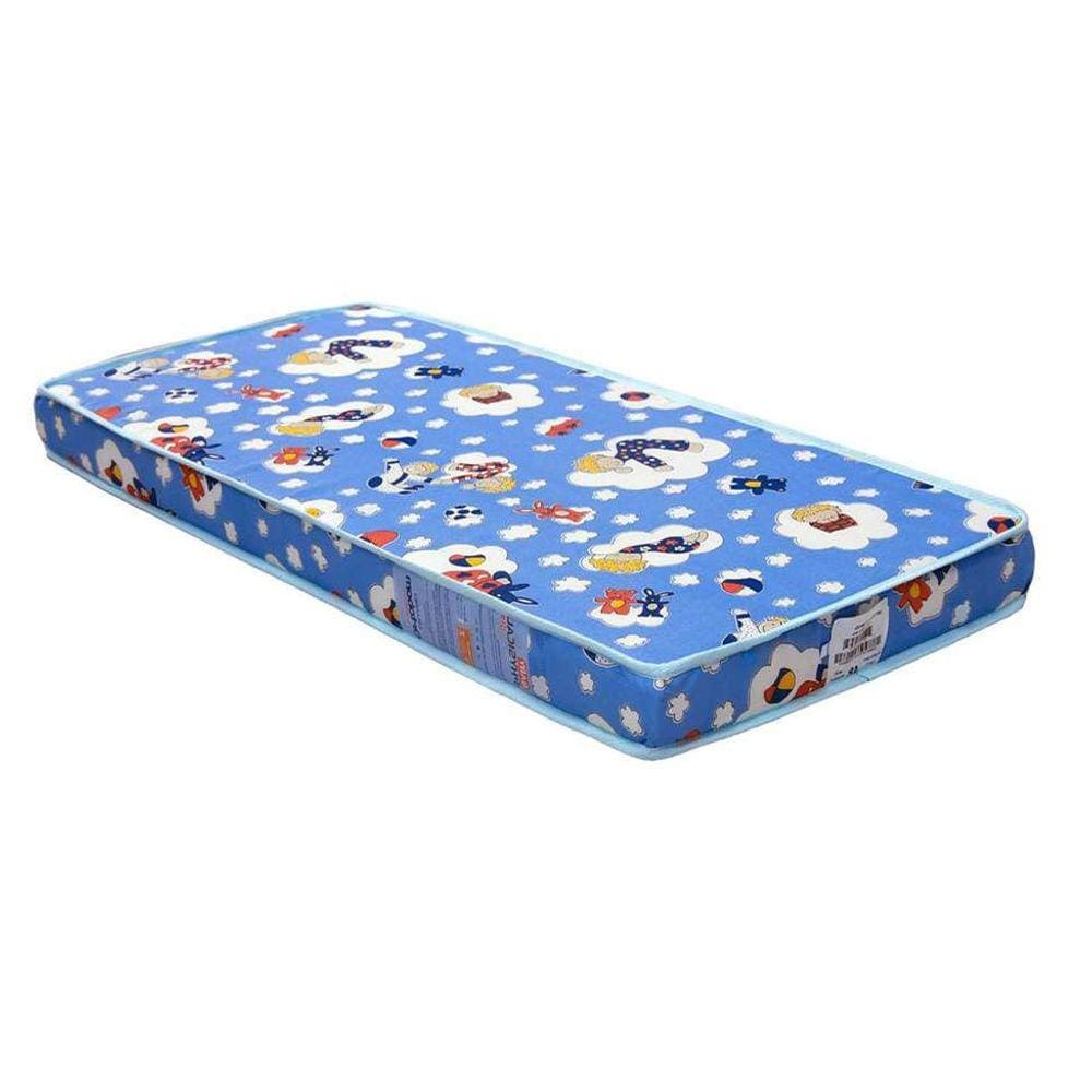 Colchão infantil aconchego d18 (8x38x86cm) azul estampado