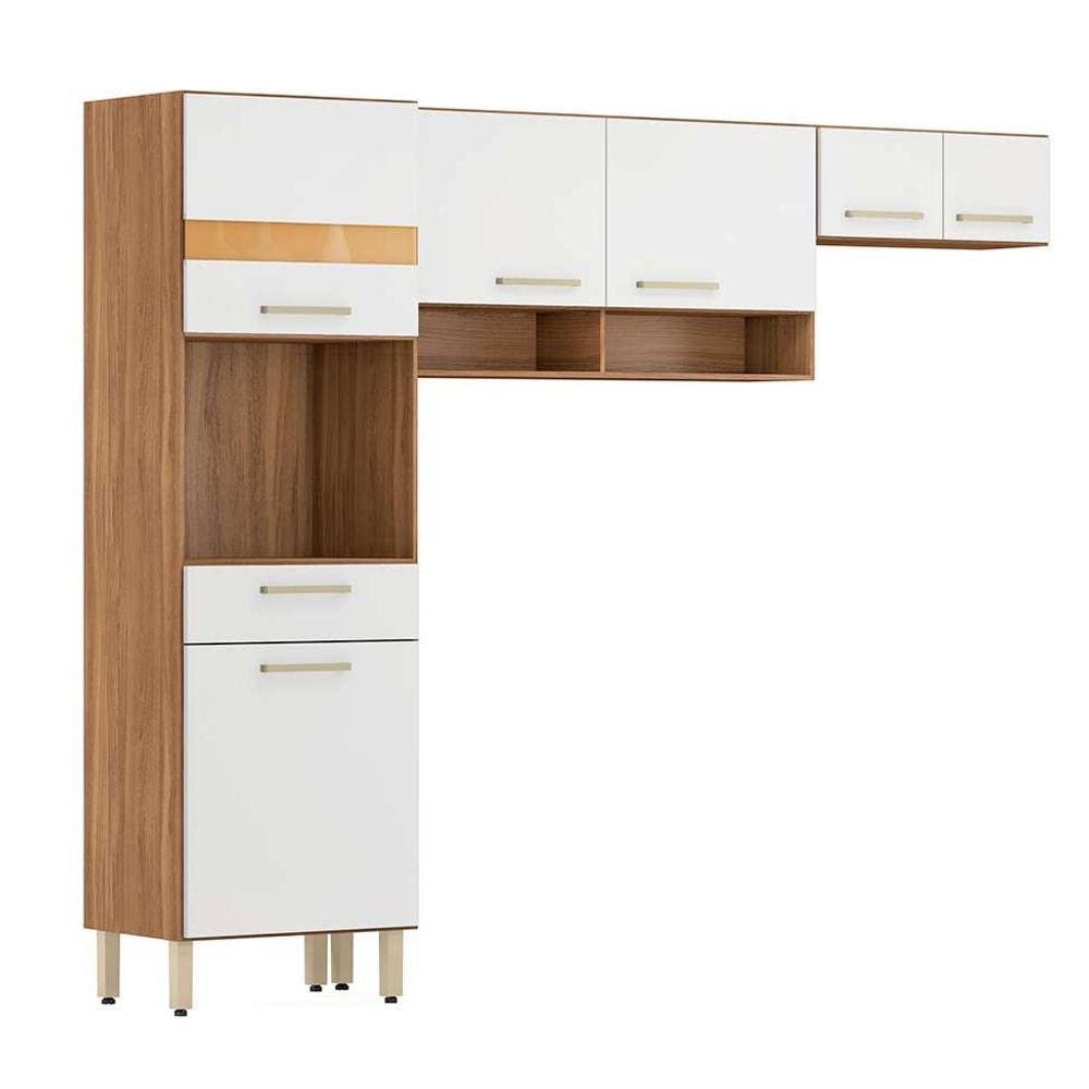Cozinha compacta dama 6 pt 1 gv amendola e branco