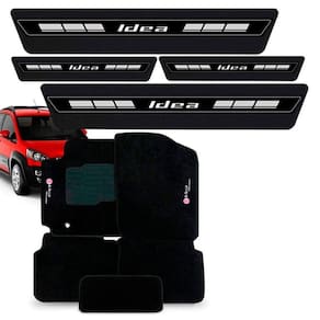 Tapete Carpete Bordado + Soleira Fiat Idea Adv 10 a 2016