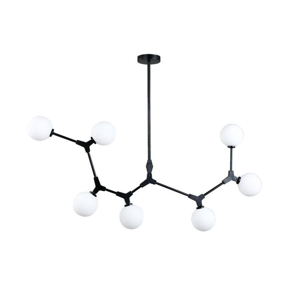Lustre Pendente Nordecor Bheo 2023 Preto G9 Bivolt