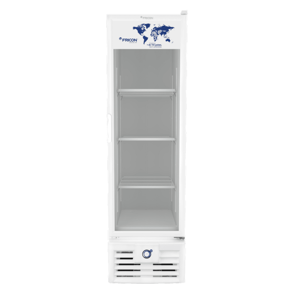 Freezer Vertical Tripla Ação 284 Litros Fricon Porta De Vidro Branco VCET 284V 220v