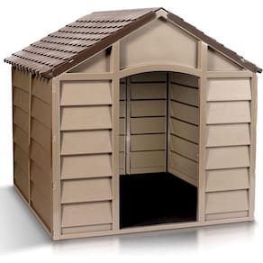Casinha De Cachorro Plástico Proteção U.v - 71x71x68cm