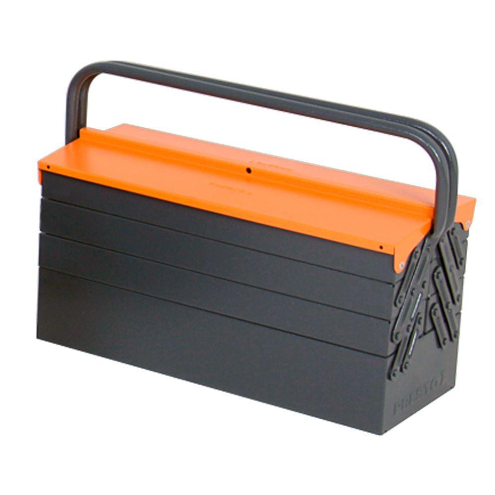 Caixa Para Ferramentas 7G 50Cm Grafite/ Laranja Presto 91802