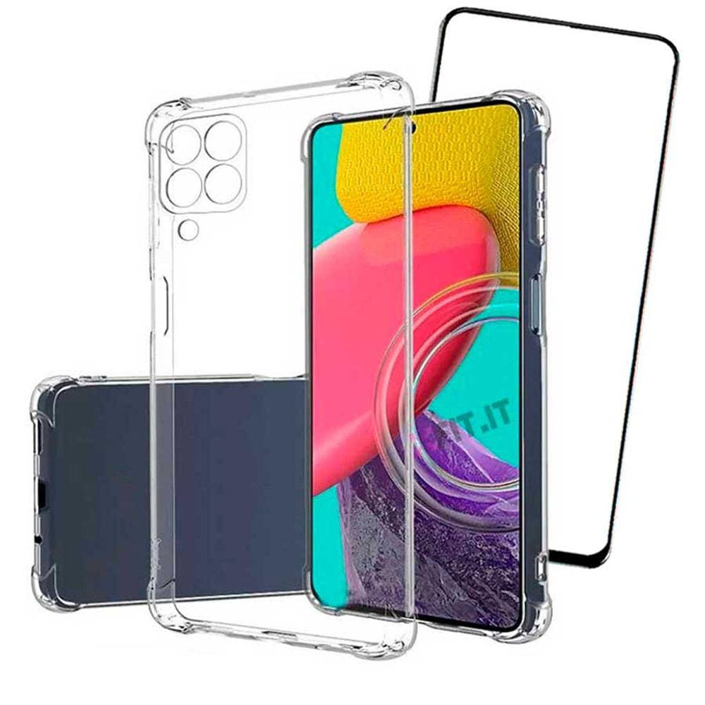 Capa Antiqueda + Película 5D Compatível com Galaxy M53 5G