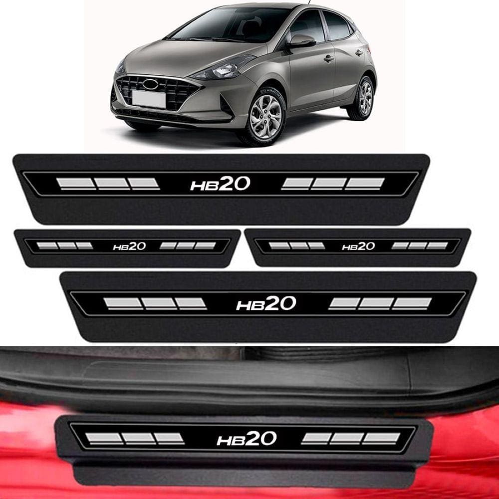 Kit Soleira Porta Top Premium Hyundai HB20 Todos anos