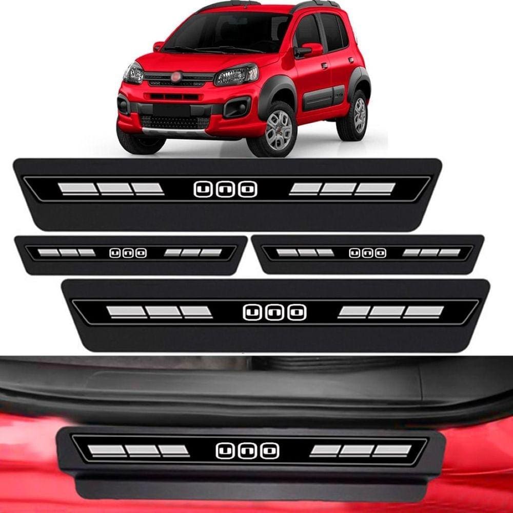 Kit Soleira Porta Top Premium Carros Fiat Todos anos