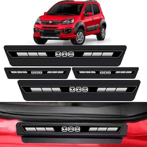 Kit Soleira Porta Top Premium Carros Fiat Todos anos