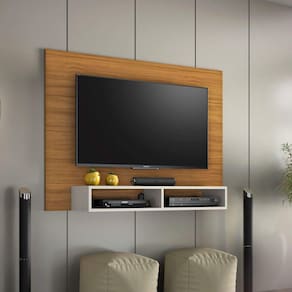 Painel para TV até 49 Polegadas 2 Nichos Eros Notável Móveis Freijó Trend/Off White