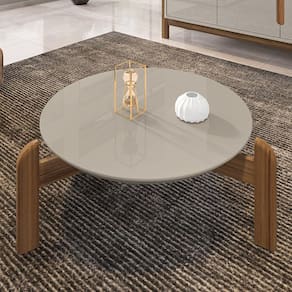 Mesa de Centro Lizz Casa D Off White/Cedro