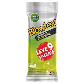 Pack Preservativo Blowtex Aloe Vera Pague 6 leve 9