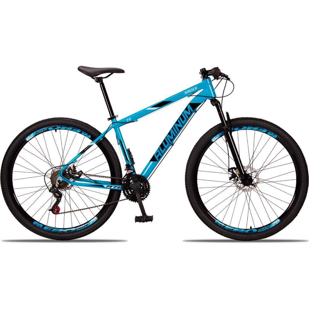 Bicicleta 29 Aluminum Raider 21 Marchas Freio a Disco com Suspensão