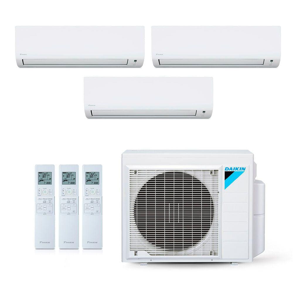 Ar-Condicionado Multi Split Inverter Dakin 28.000 BTUs (1x Evap HW 9.000 + 2x Evap HW 18.000) Quente/Frio 220V