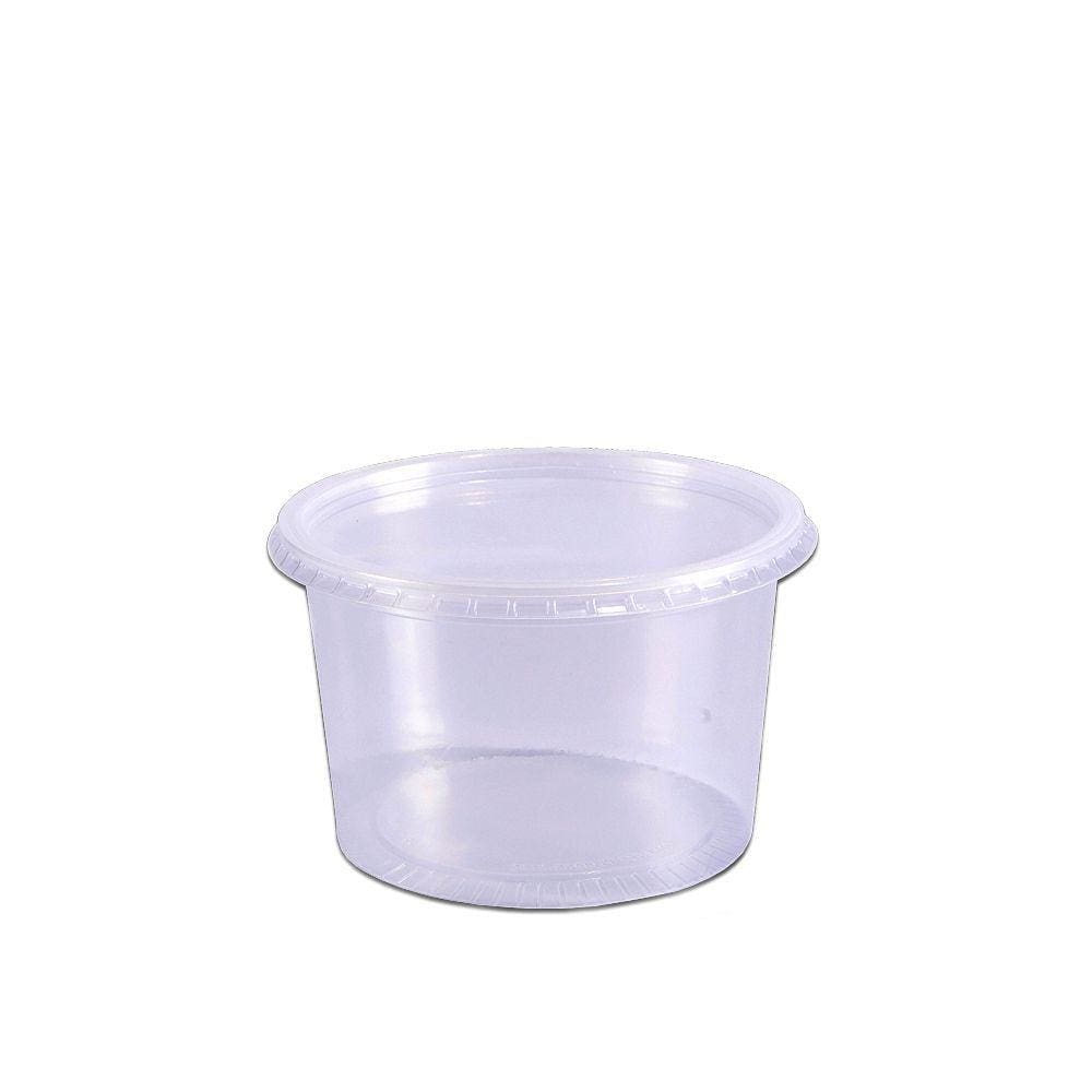 Pote Redondo Descartável | c/ Tampa | 500ml | 24 UN