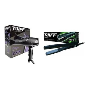 Kit Taiff Secador Profissional Easy 1700W - 220V + Prancha Alisadora Ceramica 180ºc - Bivolt