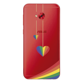 Capa Case Capinha Asus Zenfone 4 Selfie Pro (ZD552KL)  Arco Iris Corações Pendurados
