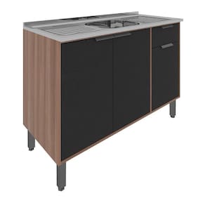 Balcão para Pia Móveis Sul Raíssa 120cm 3 Portas 1 Gaveta MDP 5191