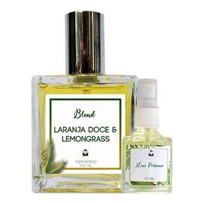 Perfume Laranja Doce & Lemongrass 100ml Feminino - Blend de Óleo Essencial Natural + Perfume de presente
