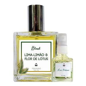 Perfume Lima-Limão & Flor de Lótus 100ml Feminino - Blend de Óleo Essencial Natural + Perfume de presente