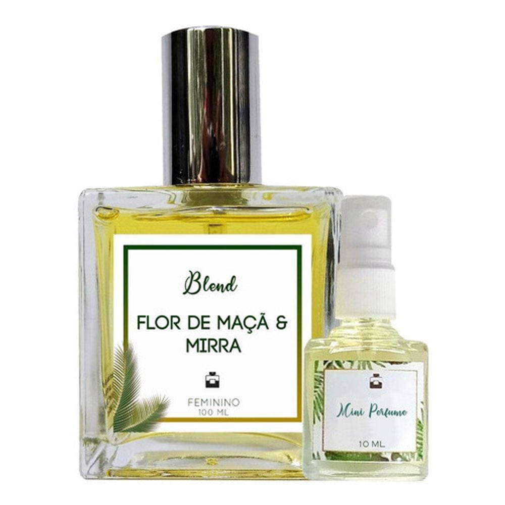 Perfume Flor de Maçã & Mirra 100ml Feminino - Blend de Óleo Essencial Natural + Perfume de presente