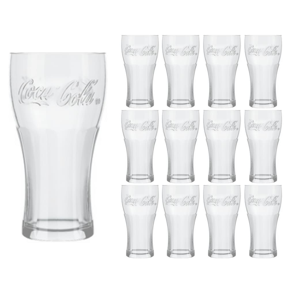 Copo Coca-Cola Contour De Vidro 300ML Nadir Figueiredo 12Un