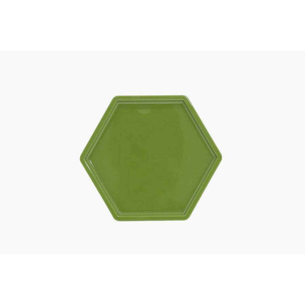 BANDEJA SEXTAVADA 18X20,5 CM - VERDE OLIVA - MILITAR - 1 unidade