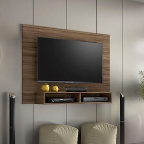 Painel para TV até 49 Polegadas 2 Nichos Eros Notável Móveis Nogal Trend
