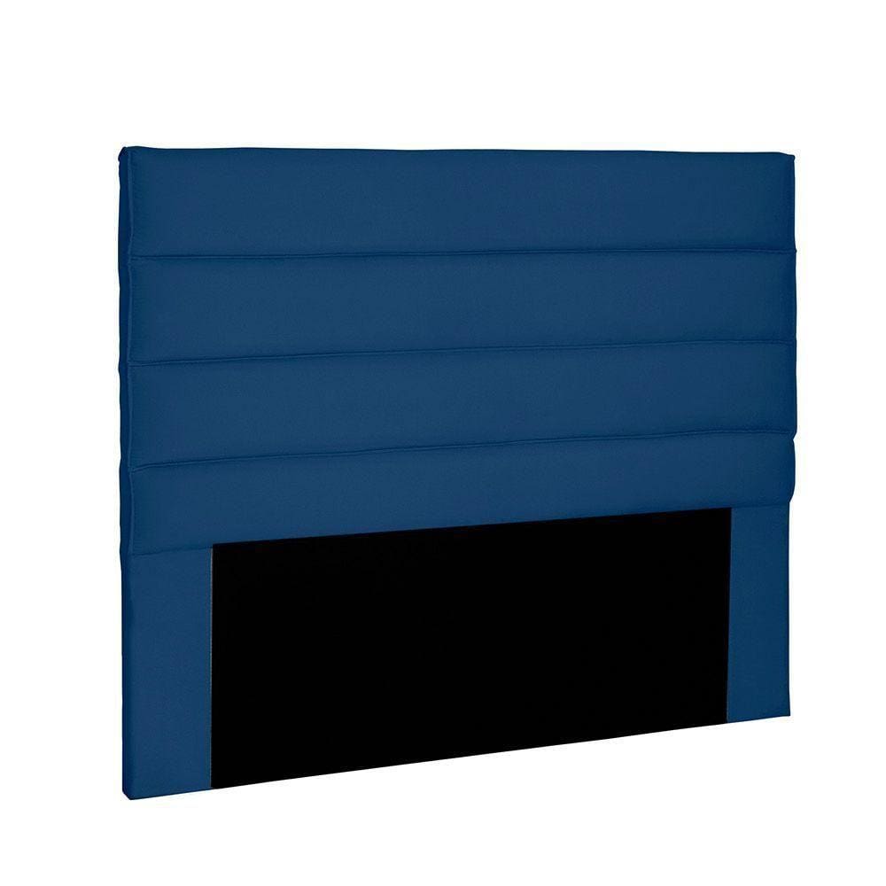 Cabeceira Para Cama Box Queen 160cm Suede Azul Marinho