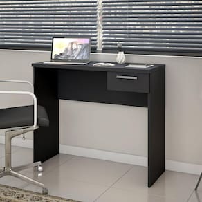 Mesa de Escritório 1 Gaveta Office NT 2000 Notável Móveis Preto Tx