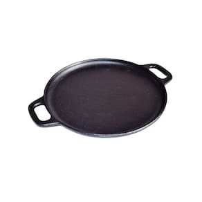 Bifeteira De Ferro Fundido Lisa Redonda Alça Ferro 30Cm