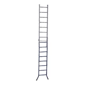 Escada 3 em 1 Extensiva em Chapa de Aço 15 e 8 degraus 450cm