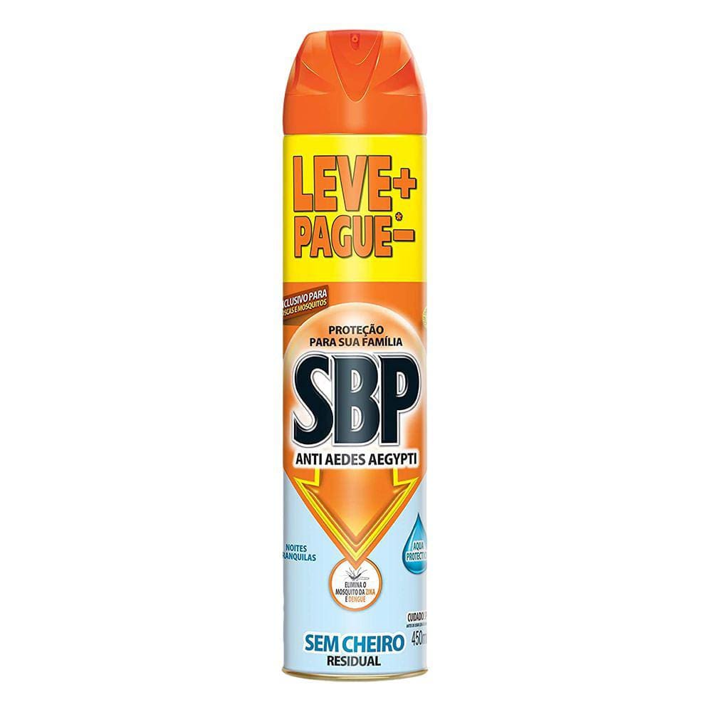 Anti Aedes Aegypti Sbp Aerosol Sem Cheiro 450Ml Leve Mais Por Menos