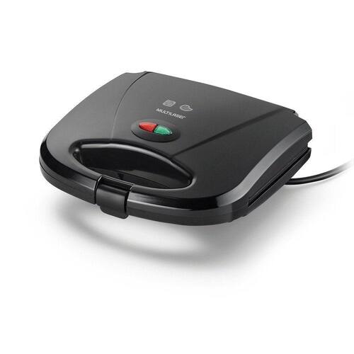 imagem-Sanduicheira Grill Multilaser 750W Chapa Dupla - 110V
