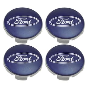 Jogo 4 Calota Centro Roda Ford Eco Sport Azul Marinho