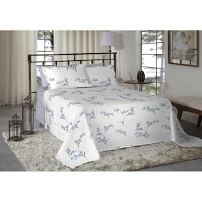 Jogo De Cama King Size 180 Fios Nova América - Carla 7372-2