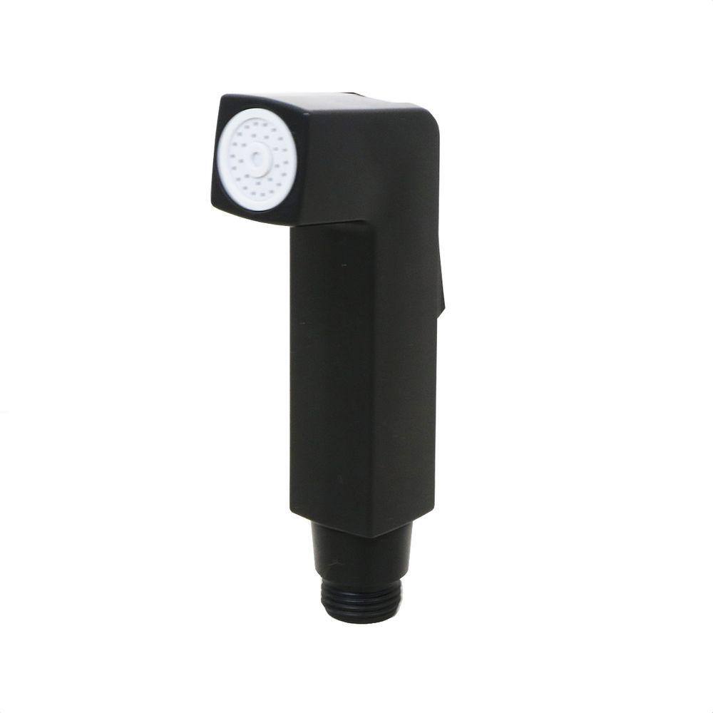 Gatilho Quadrado para Ducha Higiênica em ABS Preto Fosco
