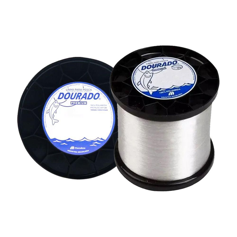 Linha Pesca Monofilamento Mazzaferro Dourado Premium 0.45mm 21.6 Lb 250g 1.270m