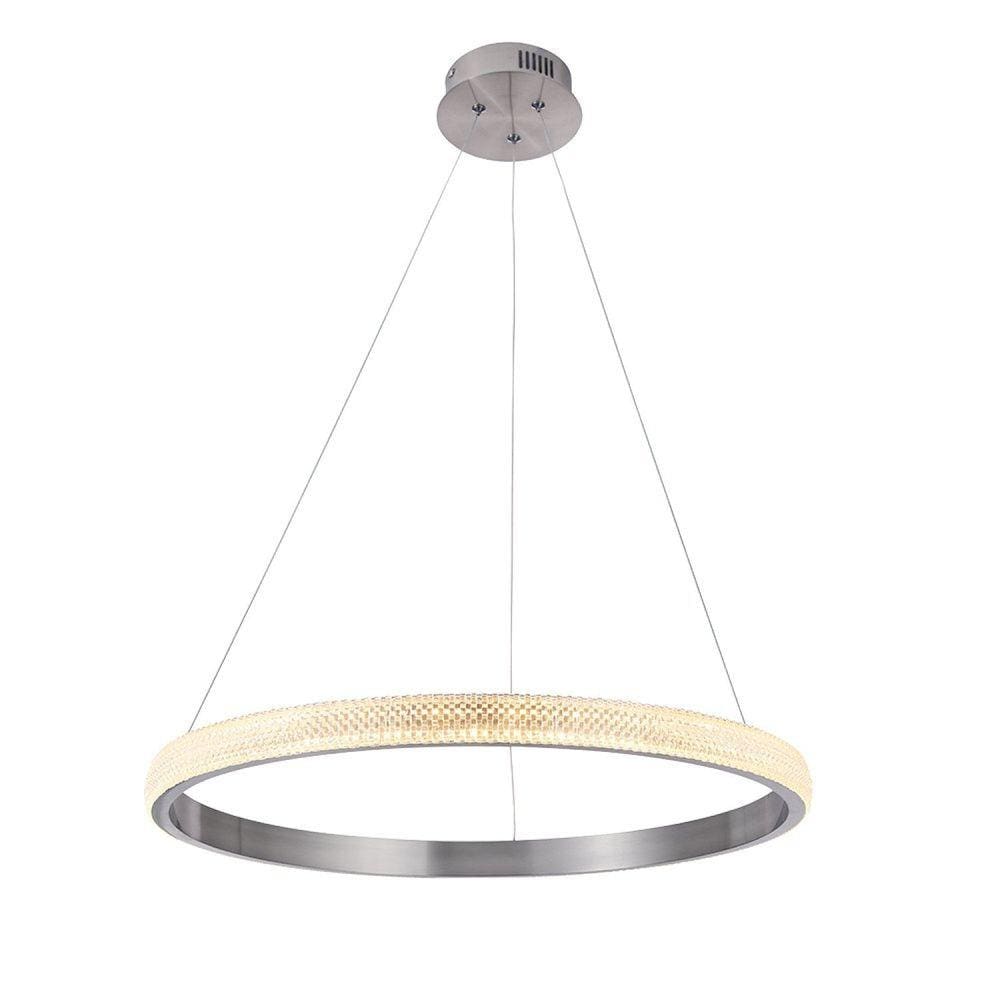 Pendente Oca 4x60cm 32w 3000k 2080 Lúmens Oca Bella Iluminação Nickel