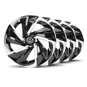 Jogo Calota Nitro Aro 14 Preta / Prata VW Gol G4