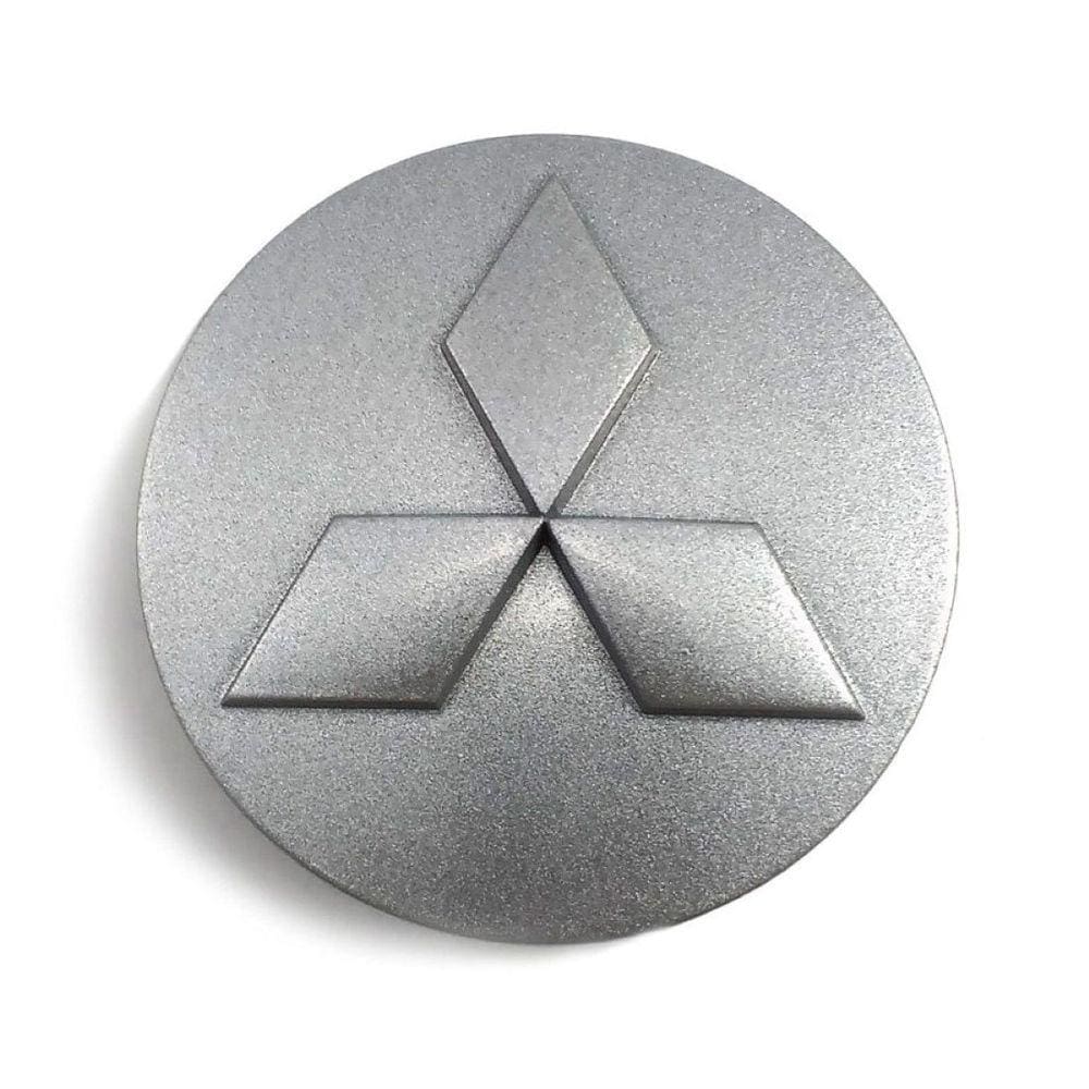 Calota Centro Roda Mitsubishi Lancer Prata Alto Relevo