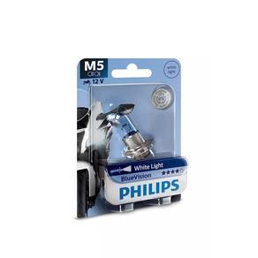 Lâmpada Halógena Farol M5 Philips Blue Vision 12V Moto