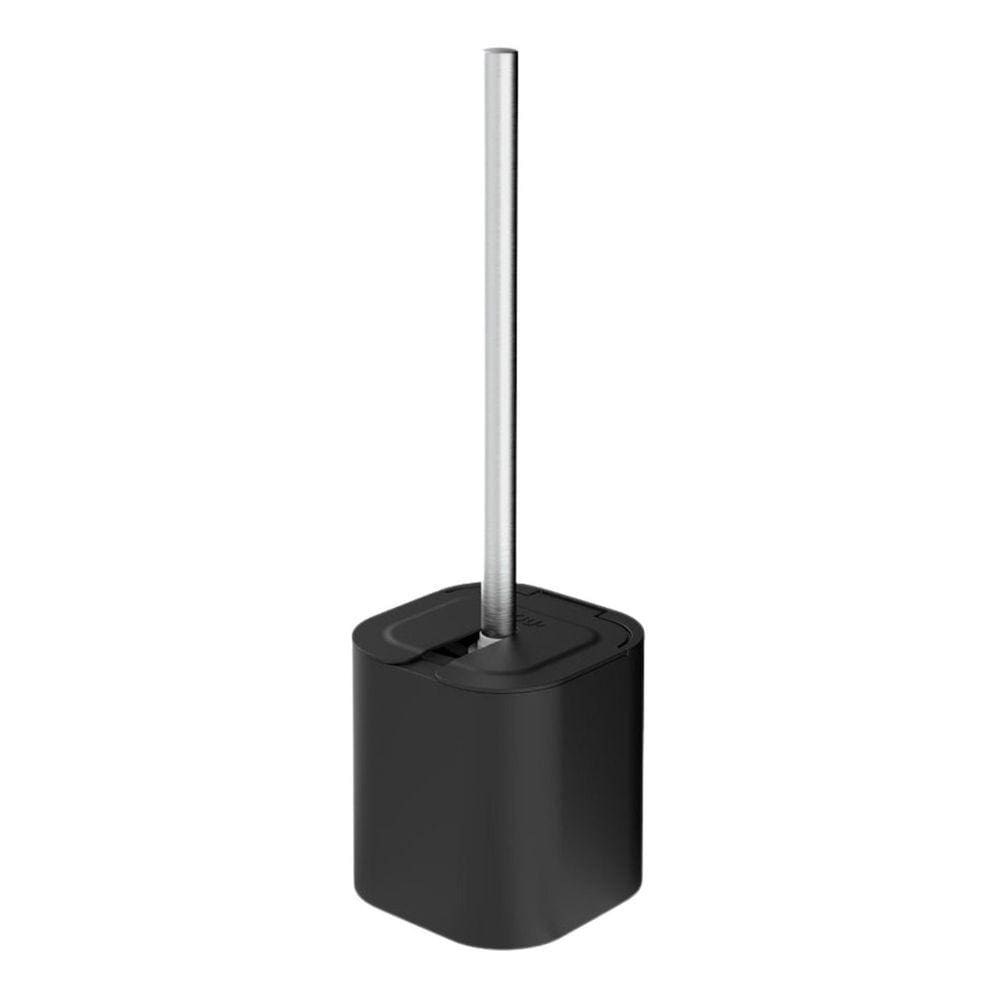 Escova Vaso Sanitário Higiênica Suporte Banheiro Preto Ou